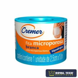 FITA MICROPOROSA BRANCO (2.5CMX10M) 1UN (CREMER)