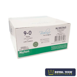 NYLON (9-0) 0.65CM – 3/8 CQ – 15CM (BIOLINE)