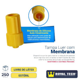 CONECTOR (PRN) LUER COM MEMBRANA CX250UN (LABOR)