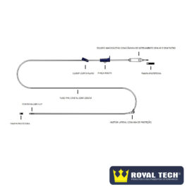 EQUIPO MACROGOTAS VETERINÁRIO 2.5M (9FR) COMPLETO COM CLAMP LS CX100UN (RTI)