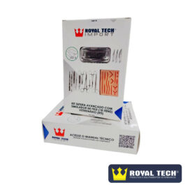 KIT SUTURA AVANCADO COM SIMULADOR DE PELE (18 ITENS) VETERINÁRIO (RTI)