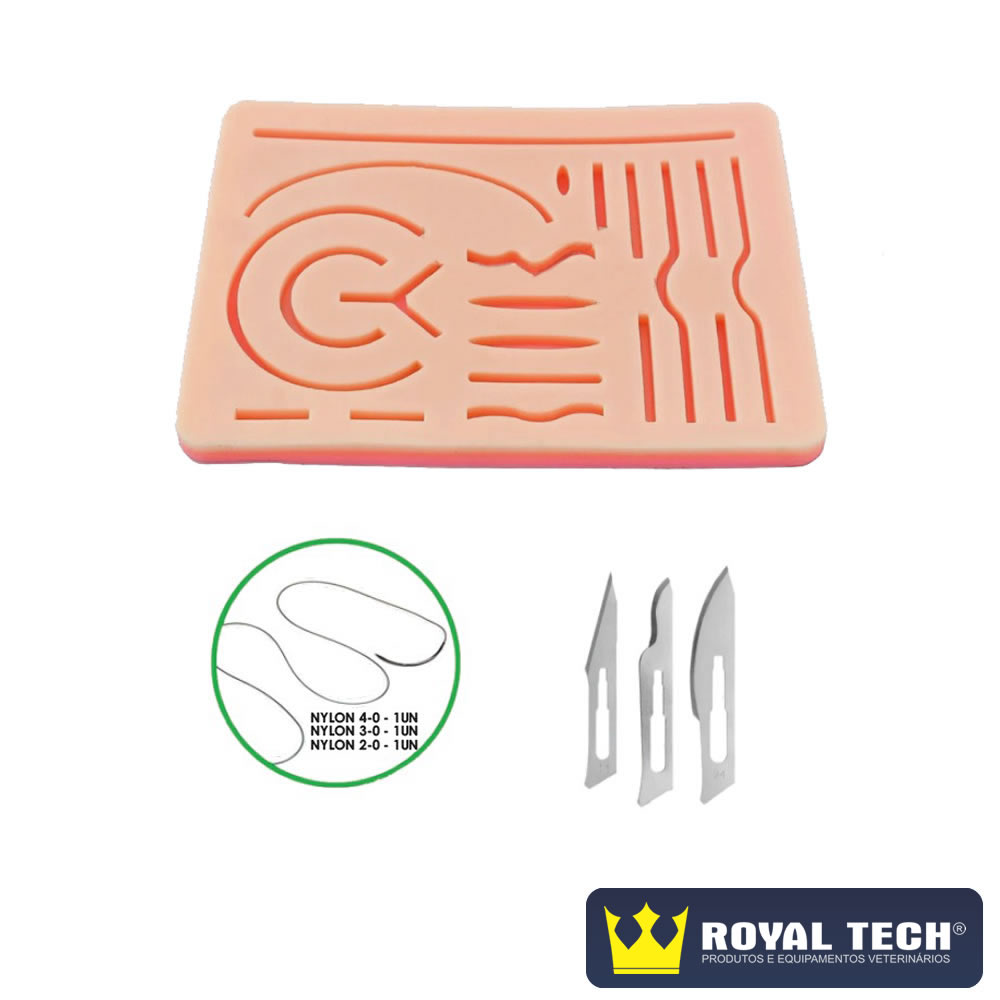 SIMULADOR DE PELE EM SILICONE (VETERINÁRIO) 1UN (RTI)