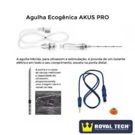 AGULHA PARA BLOQUEIO PERIFÉRICO COM ESTIMULAÇÃO (HYBRID) 22X50MM (AKUS)