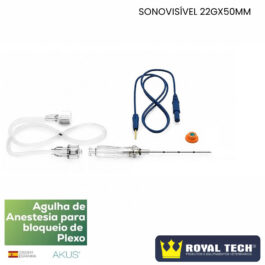 AGULHA PARA BLOQUEIO PERIFÉRICO COM ESTIMULAÇÃO (HYBRID) 22X50MM (AKUS)