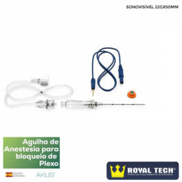 AGULHA PARA BLOQUEIO PERIFÉRICO COM ESTIMULAÇÃO (HYBRID) 22X50MM (AKUS)