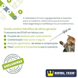 SONDA URETRAL PARA GATOS HIDROFÍLICA (3FRX130MM) 1UN (VETCETERA)
