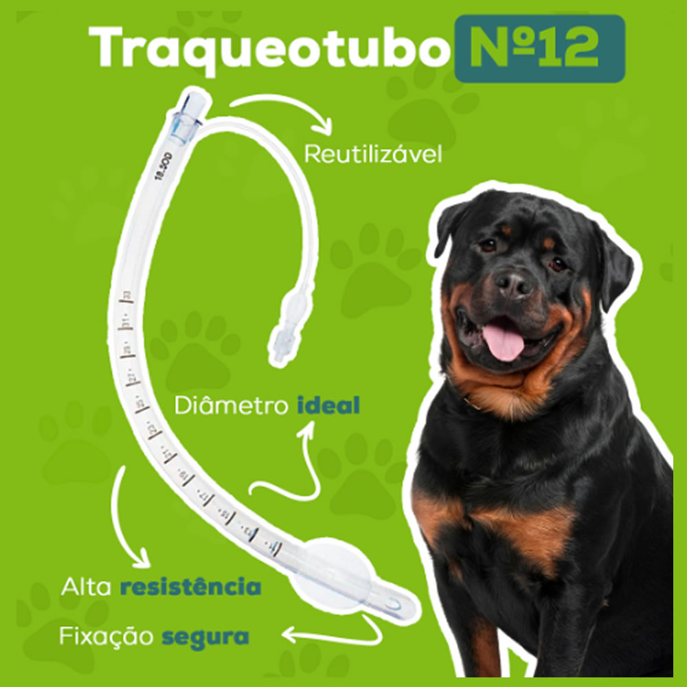 TUBO ENDOTRAQUEAL SILICONADO COM BALÃO (12MM) 1UN (VETCETERA) - Imagem 4